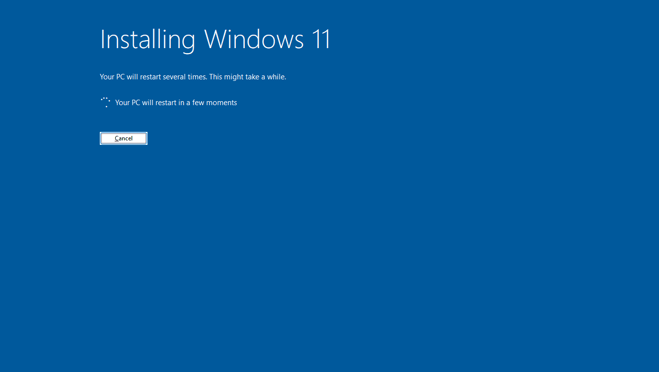 Windows 11 installation